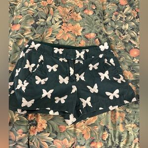 J crew women’s butterfly shorts size 00 green